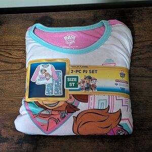 Paw Patrol Toddler 2-PC Pajama Set - Pink & Teal